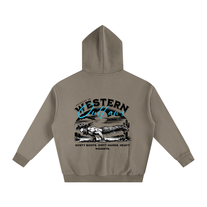 Outlaw Fleeced Hoodie — Gray Coffee