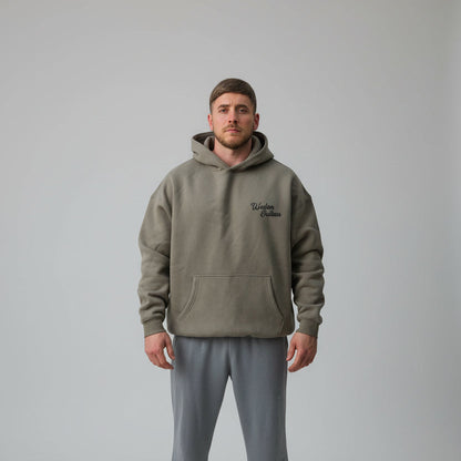 Outlaw Fleeced Hoodie — Gray Coffee