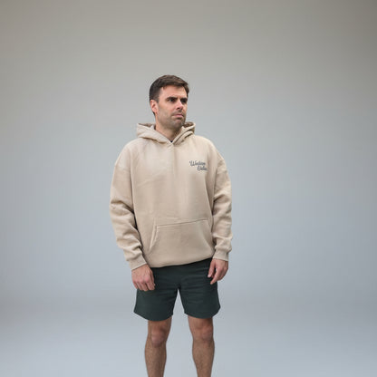 Outlaw Fleeced Hoodie - Grey Apricot