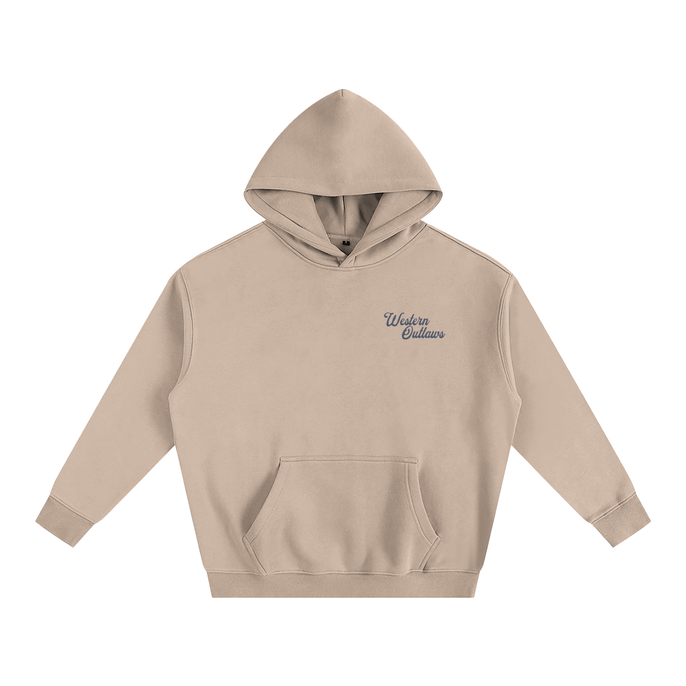 Outlaw Fleeced Hoodie - Grey Apricot